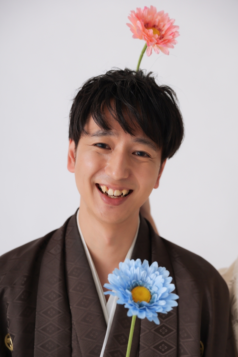 お花とご新郎様