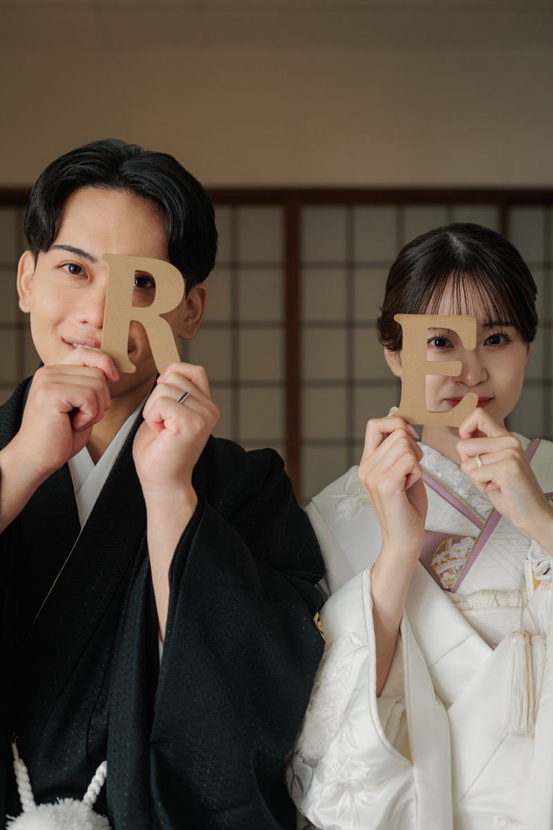続いてはお二人のイニシャルと