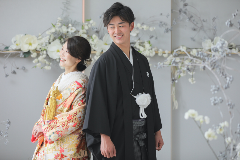 シックなお花の背景で♪