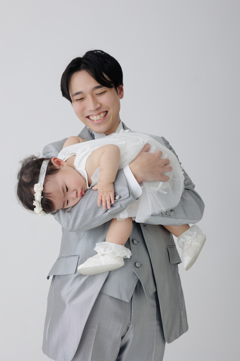 お父さんとも2ショット！