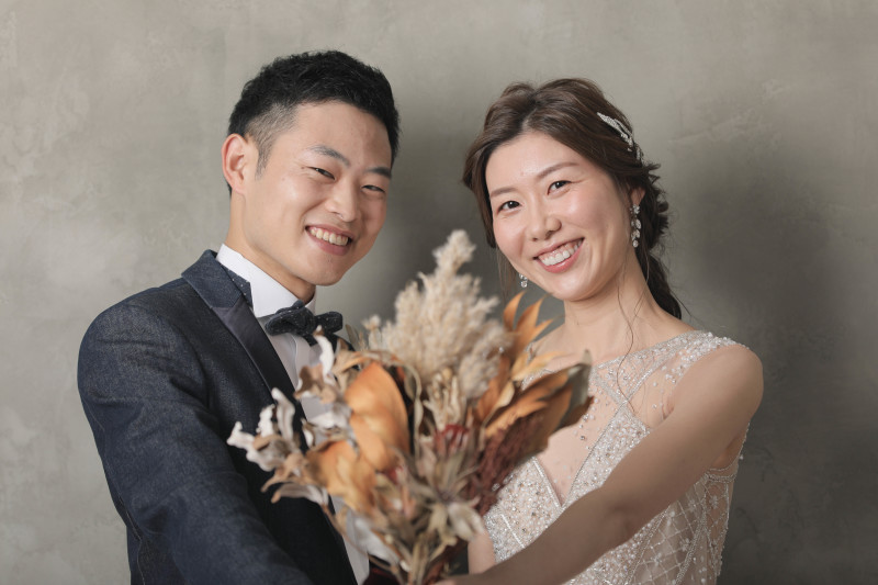 ブーケと一緒に