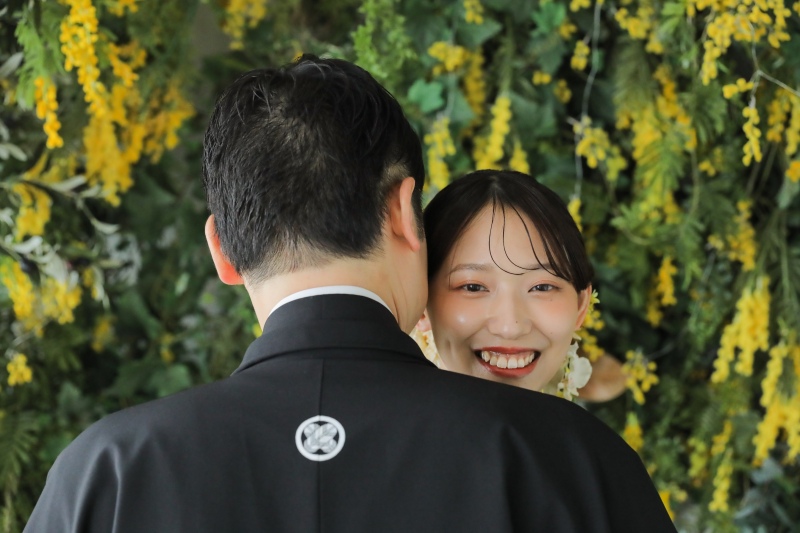 新婦様の笑顔がとってもキュート