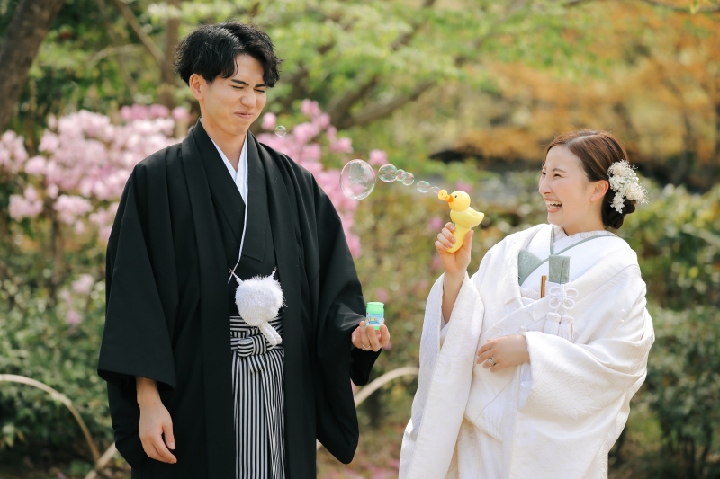 シャボン玉ビーム！