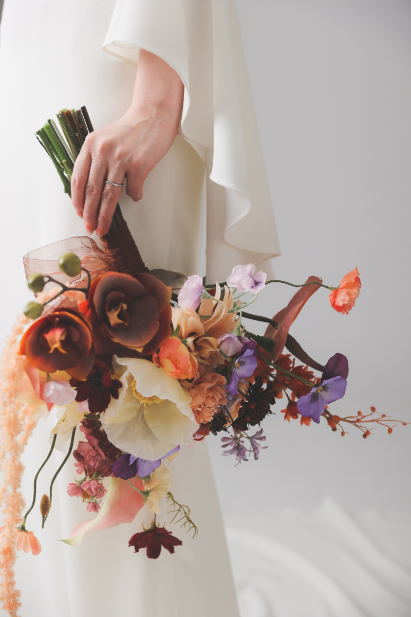 お持ち込みブーケがオシャレ、、