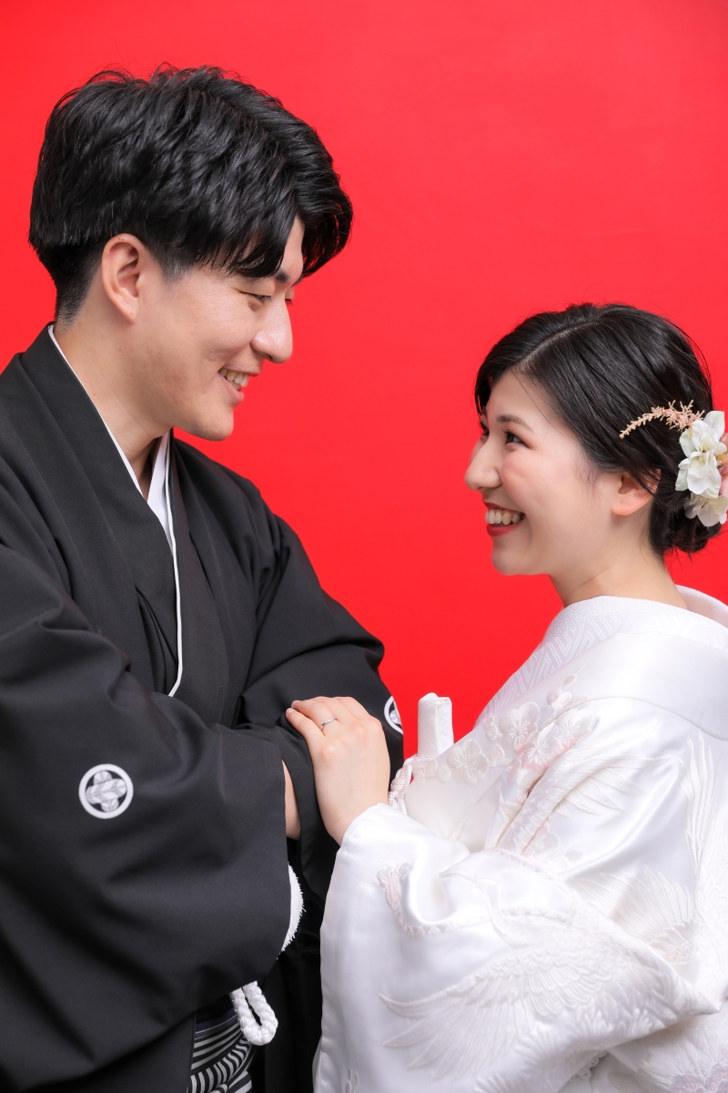 2人の表情にフォーカス