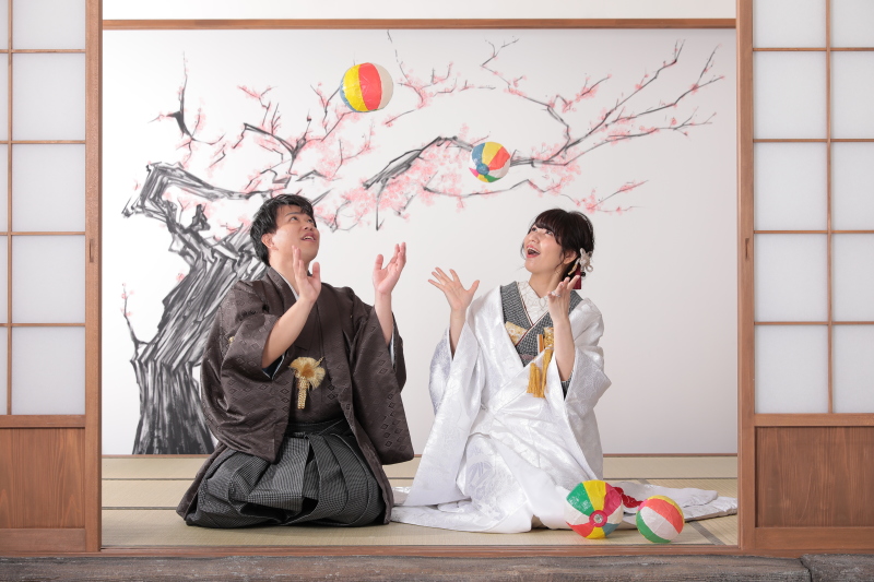 昔懐かしい小物を使って