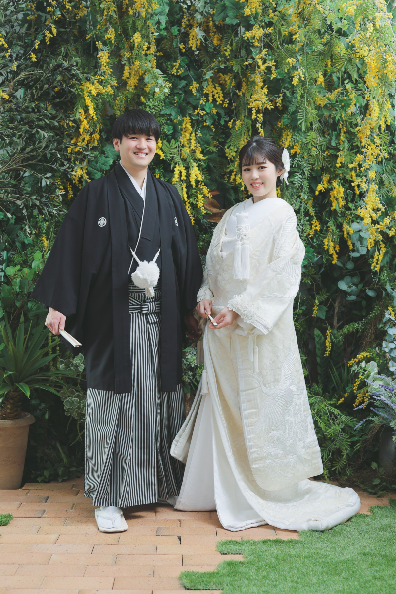 ミモザ ✕ 白無垢