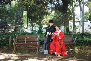 自分たちらしい和装の撮影