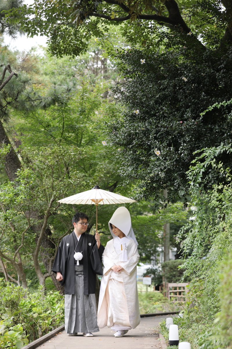 白無垢に綿帽子♩