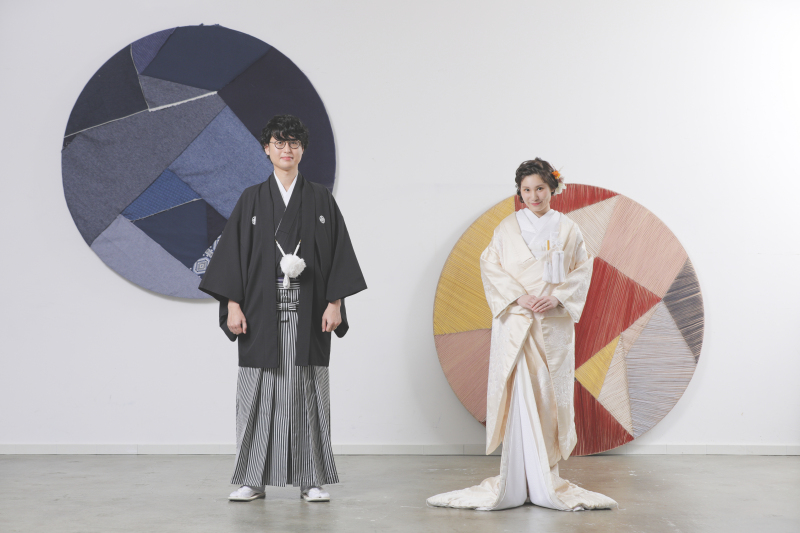 白無垢と黒紋付袴