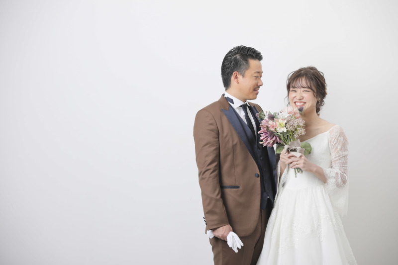 新婦さんの笑顔が100点満点