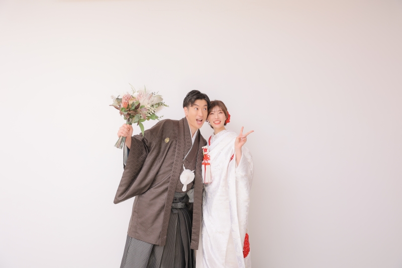 最後はブーケを持って!