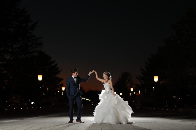 一瞬で道路が舞台のように