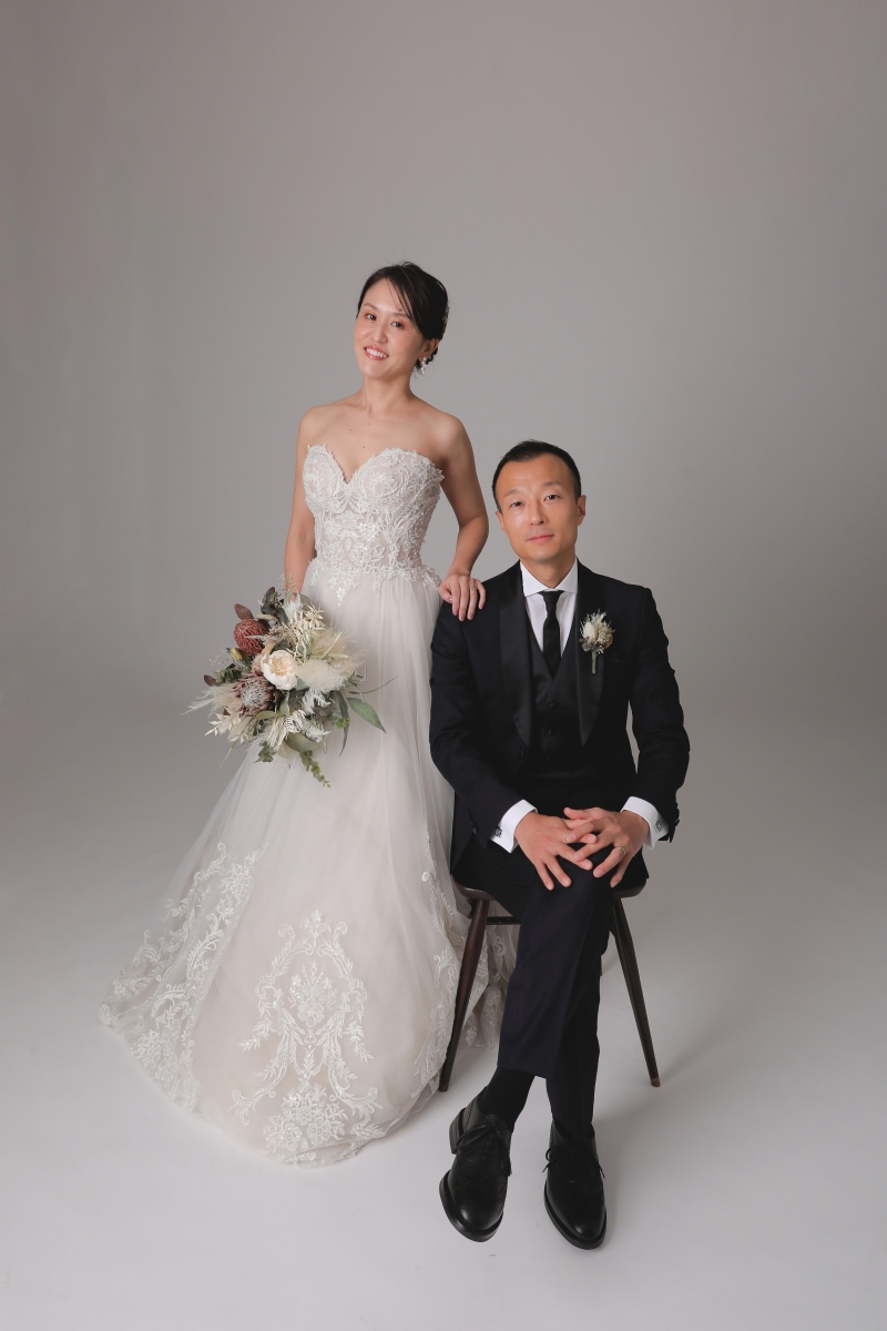 シンプルな洋装スタジオ