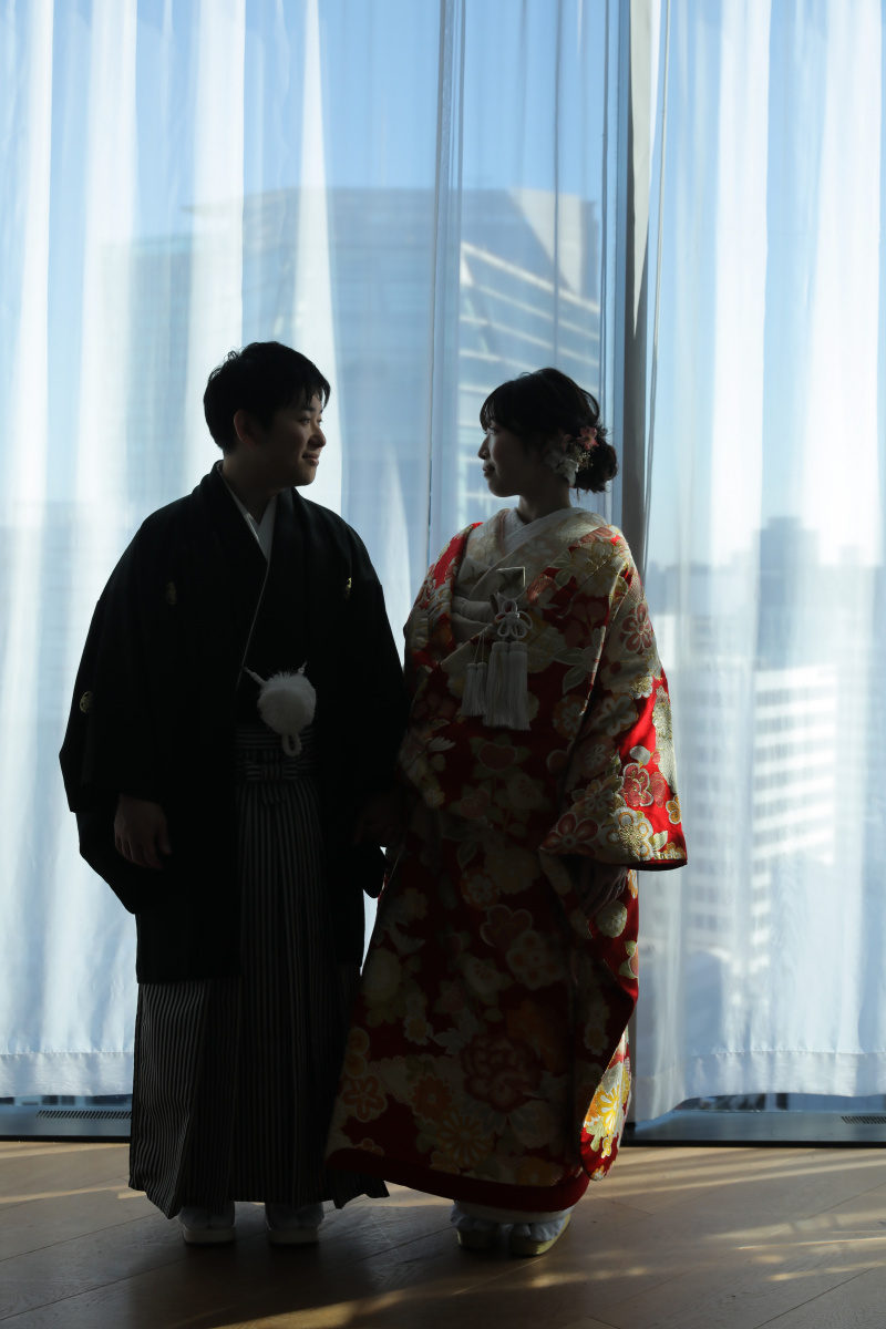 シルエットのお写真。