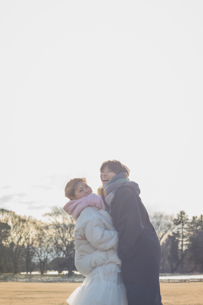 夕日といっしょに！