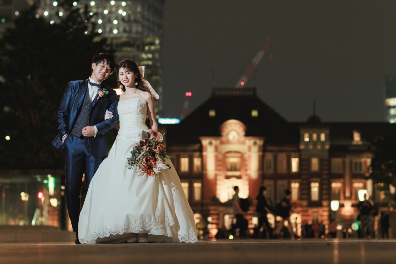 洋装もお似合いのお二人