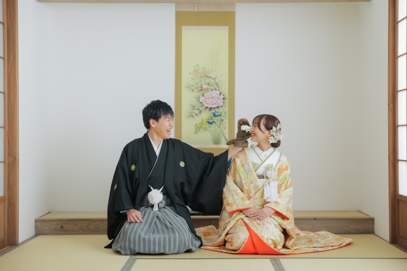 お正座とパペット