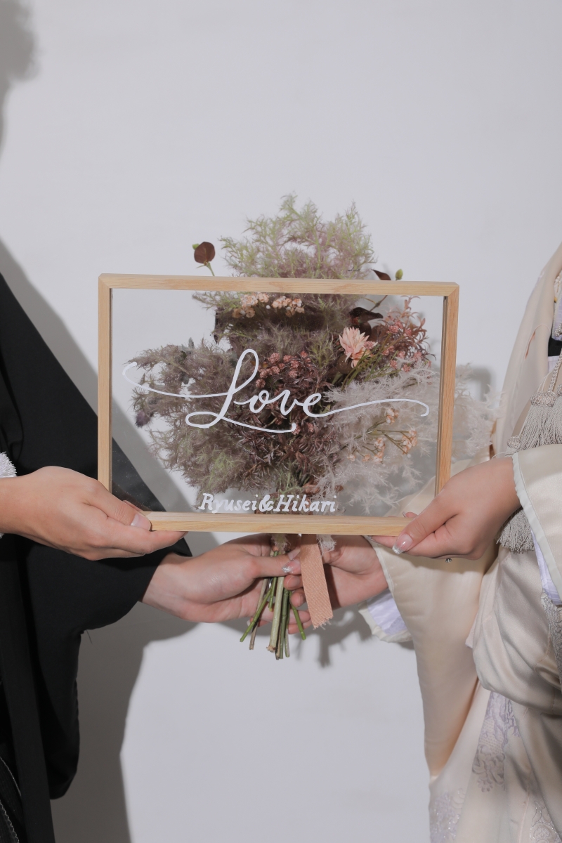 フレームとブーケで