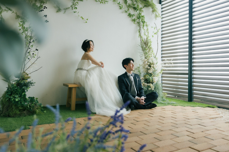 白壁&times;グリーン