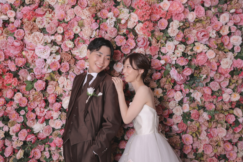 ピンクのお花で