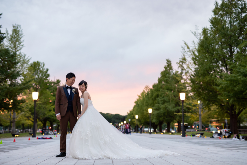 夕暮れ時を狙って