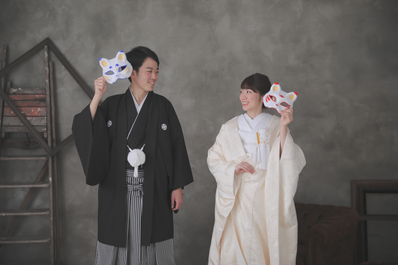 お面とニッコリ！