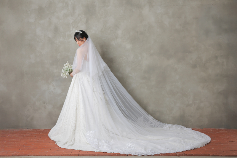 ご新婦様のベール姿