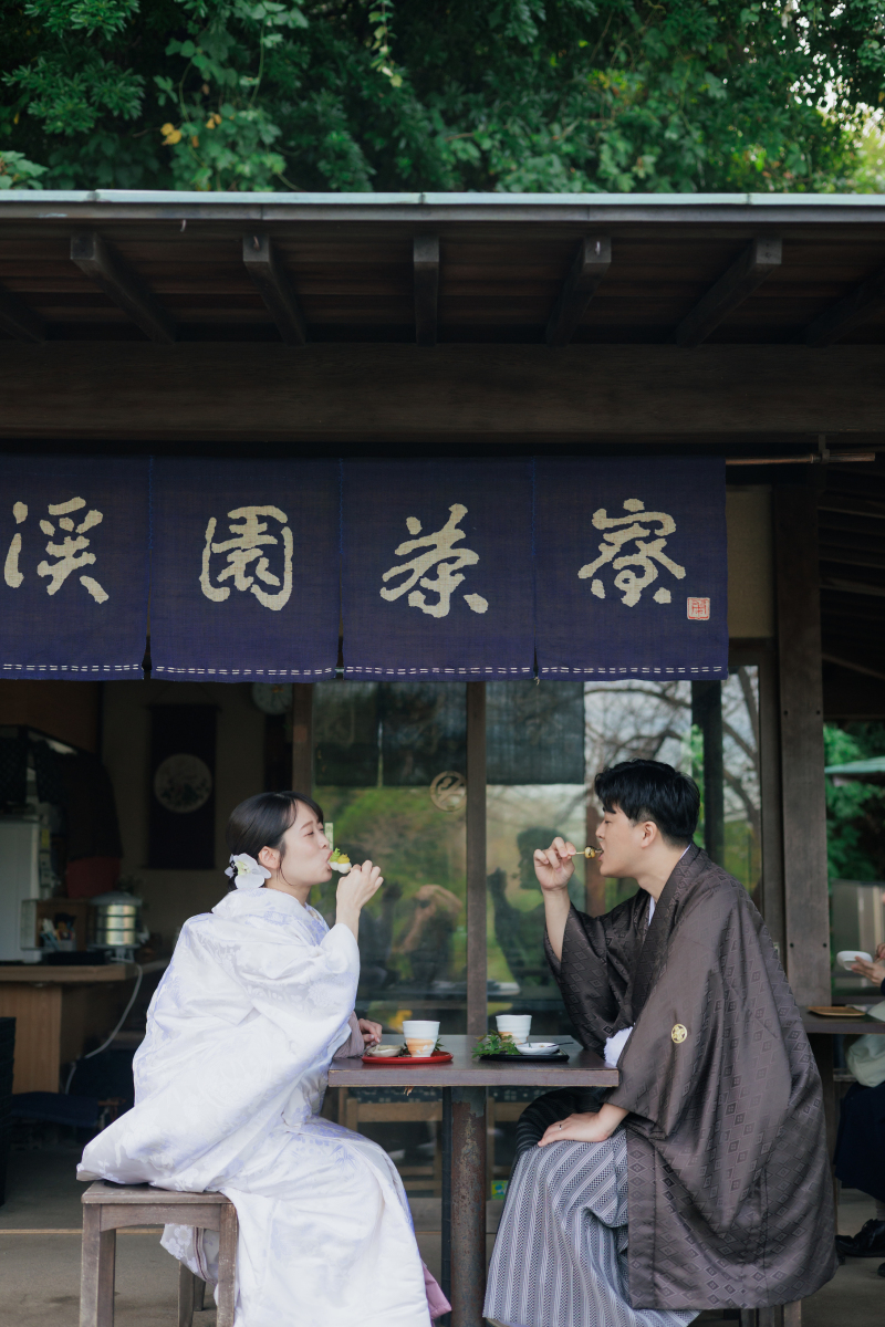 三溪園の中にあるお団子屋さんで^^