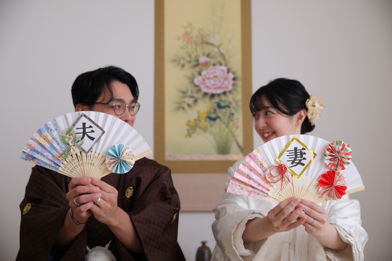 夫婦扇子のセンス