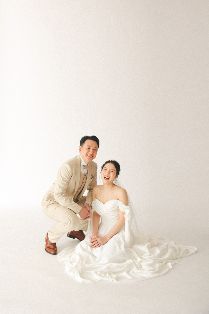 新郎様の体制が笑