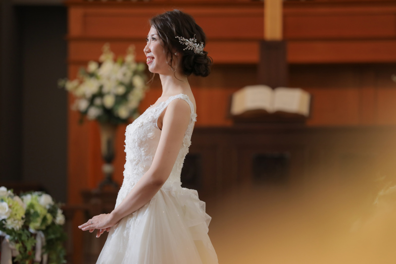 素敵な笑顔の新婦様