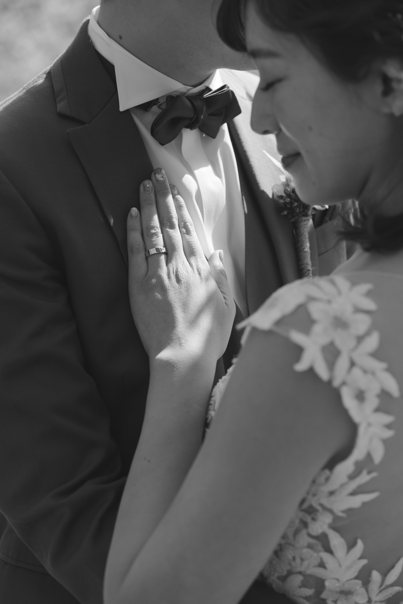 モノクロで締めたお写真も。