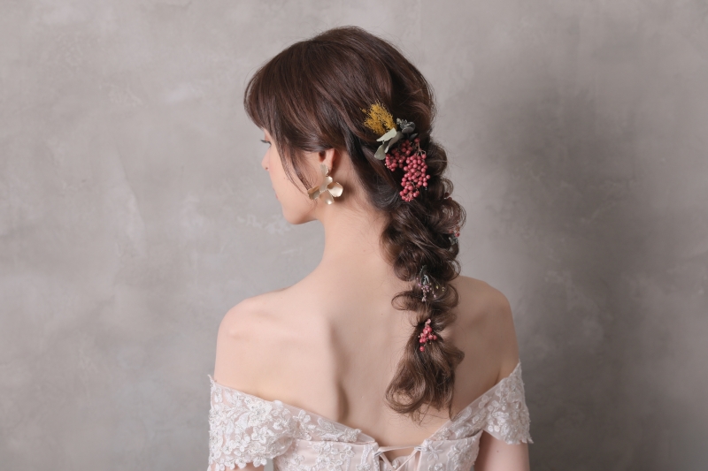 新婦さんのヘアスタイルも♡