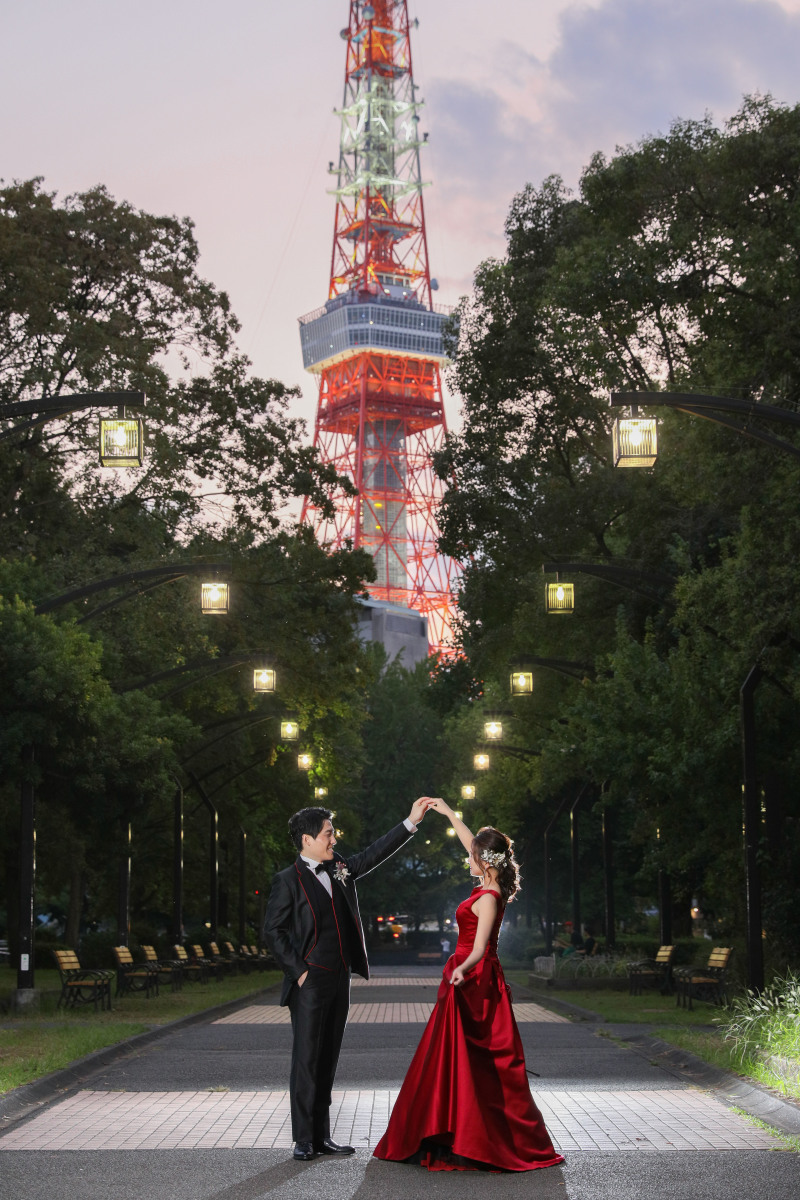 夕方の東京タワー