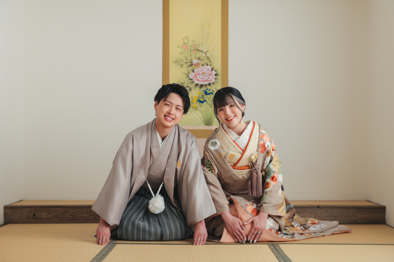 スタジオで和装&洋装撮影!