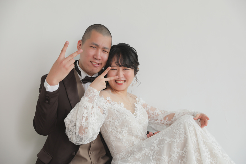 最後はピースで!