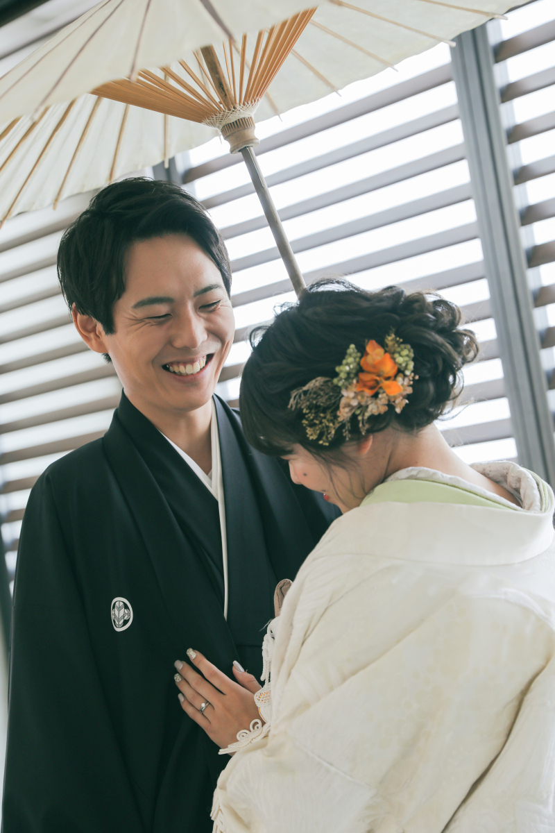 ご新郎様の笑顔も素敵♪