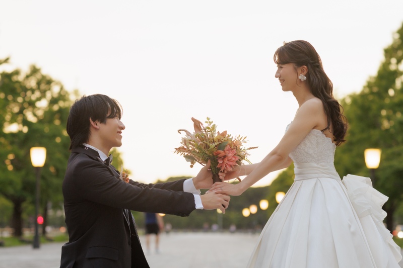 華やかにお洒落におふたりのお写真を