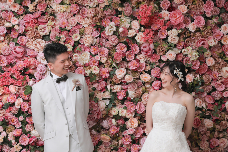 ピンクのお花の背景で