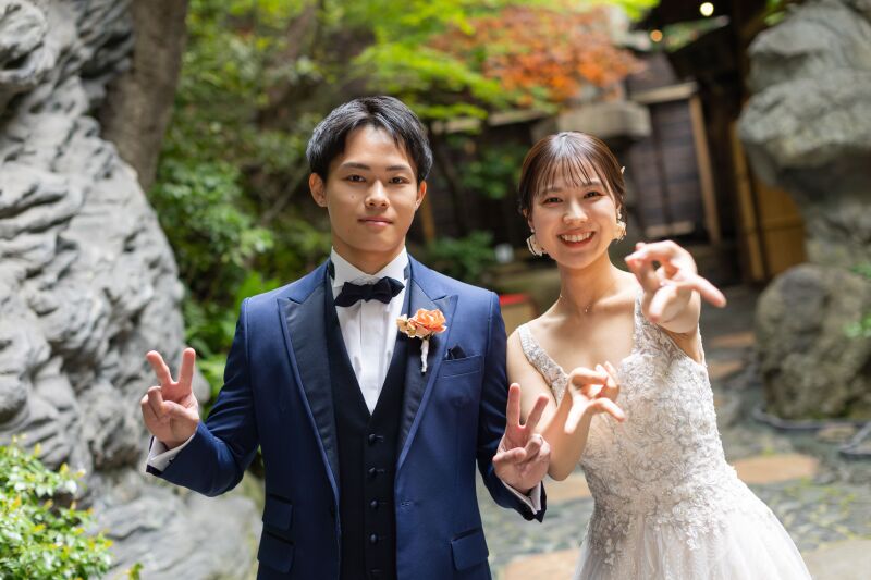 洋装から!