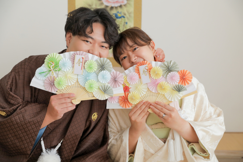 お二人お持ち込みの扇子!