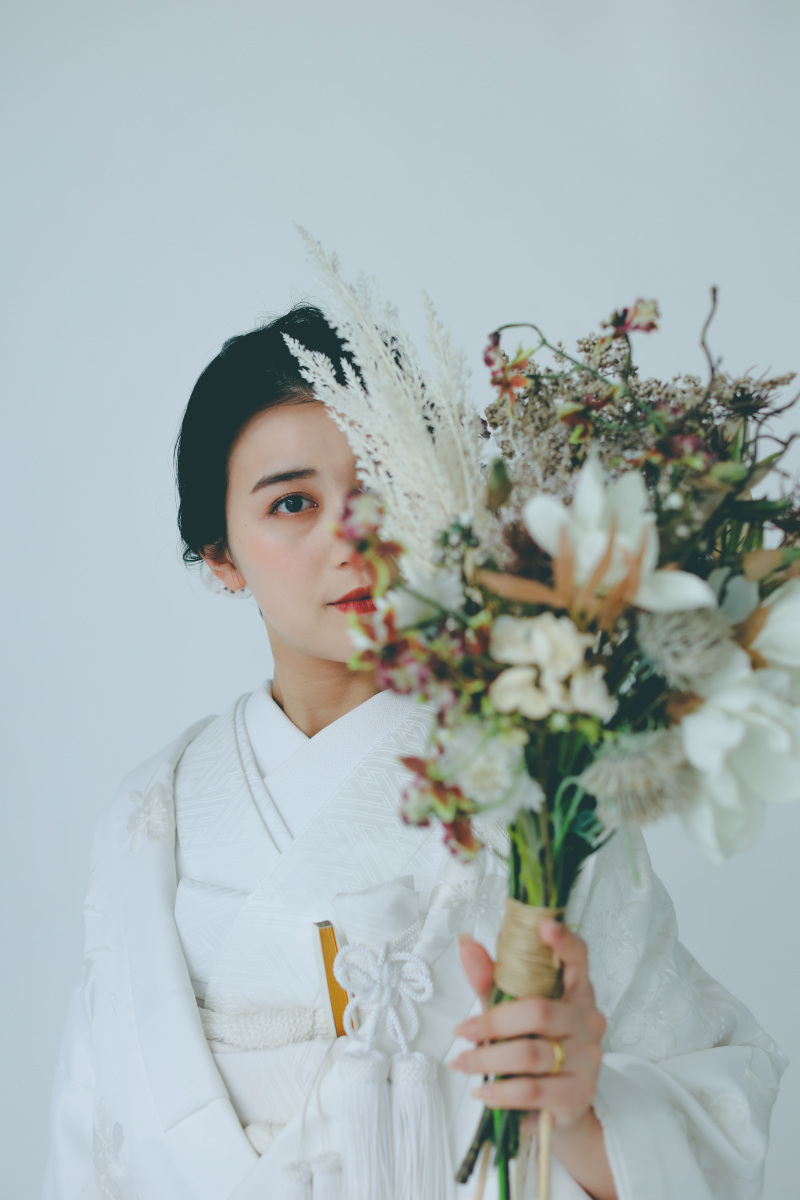 ドライフラワーのブーケ