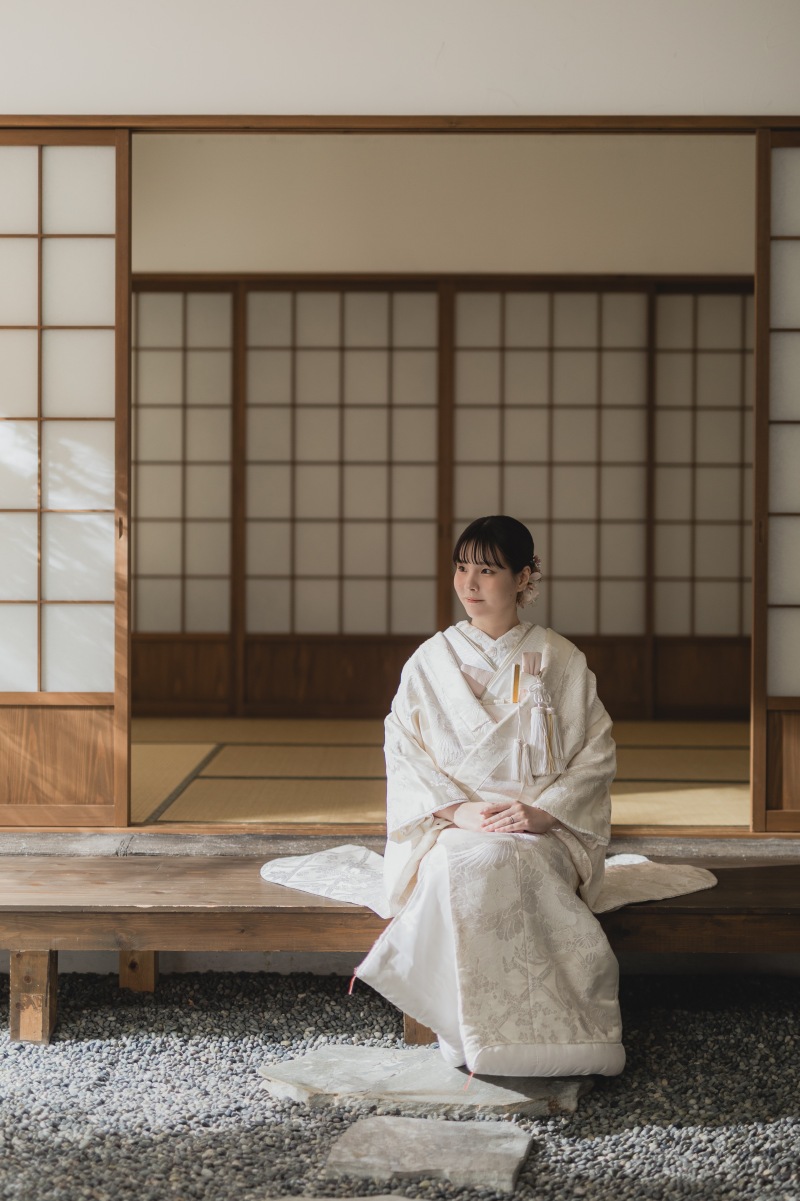 縁側で。