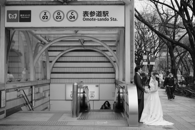 まずは表参道駅前から♪