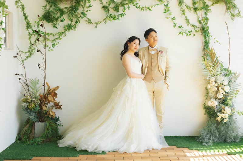 自然光の入るスタジオで