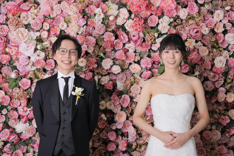 ピンクのお花と