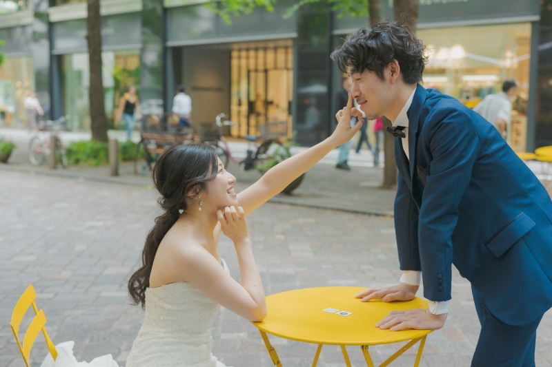 新郎様のお鼻を...