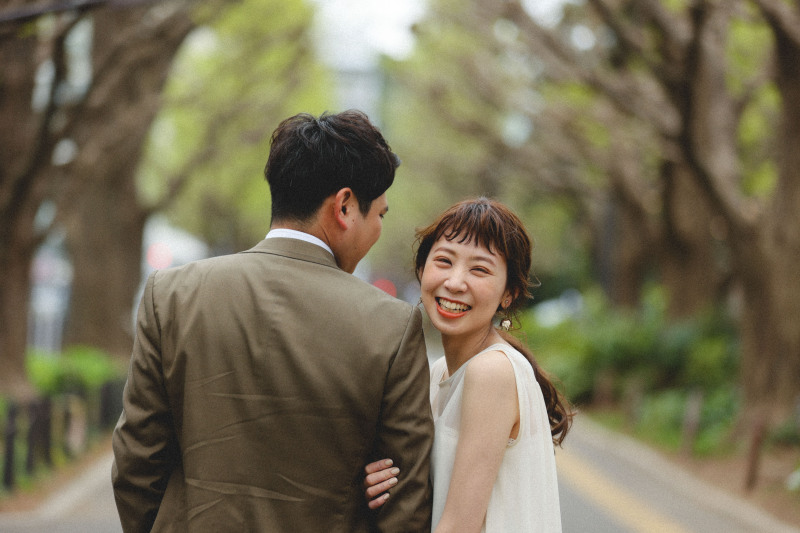 振り向いた瞬間の新婦様♪