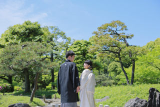 日本庭園和装ロケーション